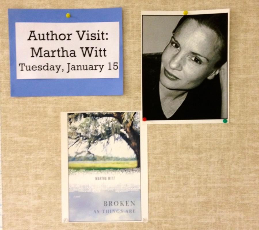 Author Visit Wows Students: Martha Witt at MHS