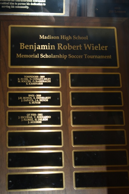 Benjamin Robert Wieler Memorial Scholarship Soccer Tournament 