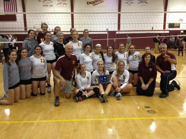 Girls Volleyball Aces Sectional Title