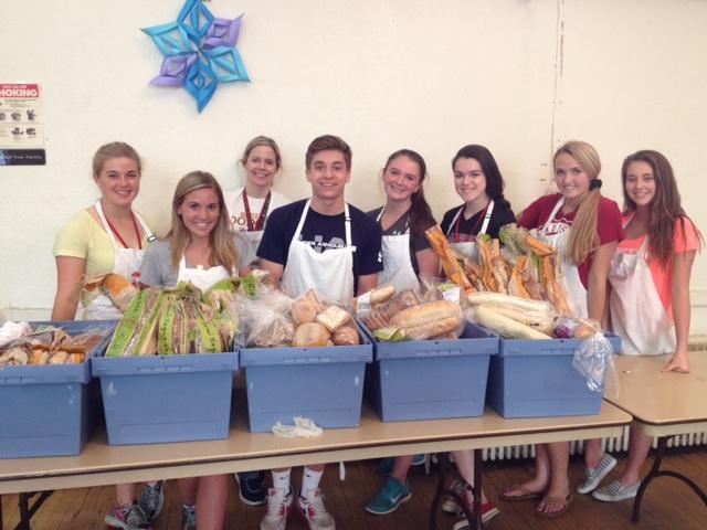 The MDO crew ft. freshmen at the Community Soup Kitchen on the Day of Service.