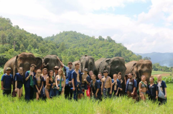 Students at GLA on an expedition.