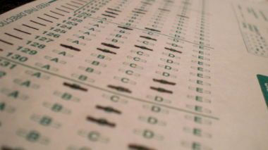 Scantron sample.