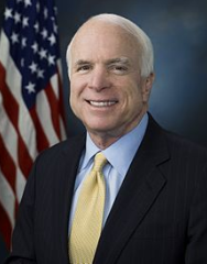 John McCain official portrait, 2009
(Google Common License)
