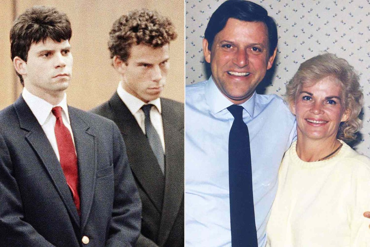 Menendez brothers (left) and their parents (right)