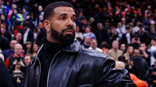 Drake at a Toronto Raptors game.